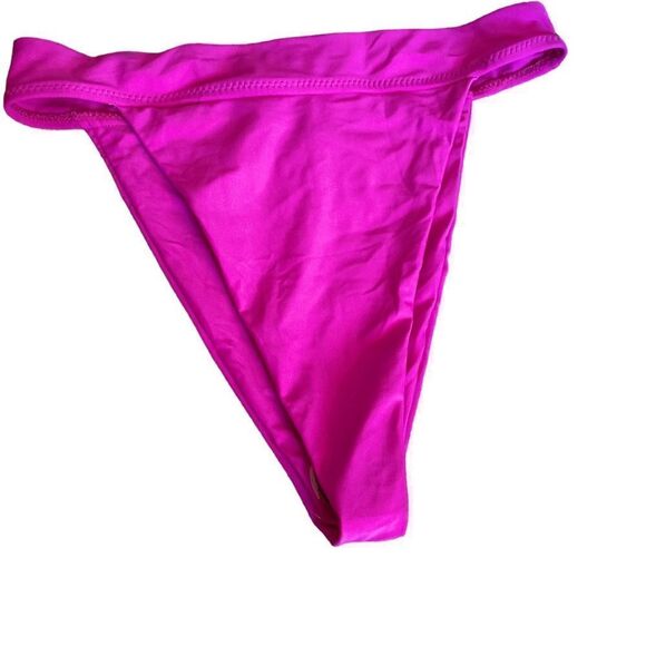 SherryDC Pink Cross Front High Cut Bikini NWT Size Medium - Picture 4 of 12